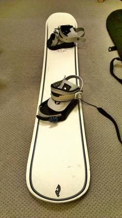Complete snowboard set - boots, bindings, bag - $80 2
