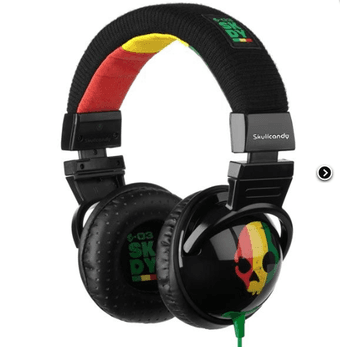 Skull Candy never used rasta headphones 1