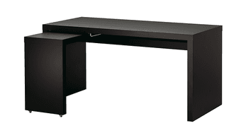 Ikea Malm Desk with Pull Out Panel $75 1