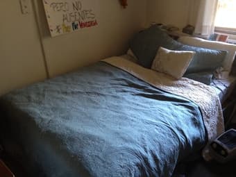 Full Sized Steel Platform Bed + Mattress for $50 (Stanford Campus) 2