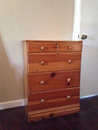 Dresser - Solid Wood 4-drawer - $60 (palo alto) 1