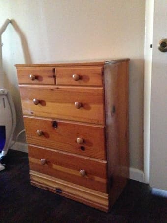 Dresser - Solid Wood 4-drawer - $60 (palo alto) 2