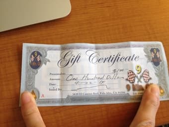 GIFT CARD for NINE MINUTE OIL LUBE 1