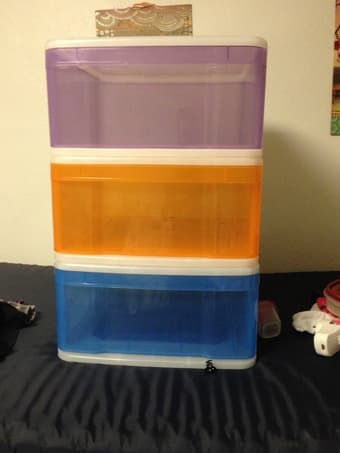 3 Plastic drawers $5 each or $10 for all 3 1