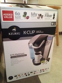 $59 OBO for Keurig K75 Platinum On-Demand Coffeemaker and 80+ kcups 2