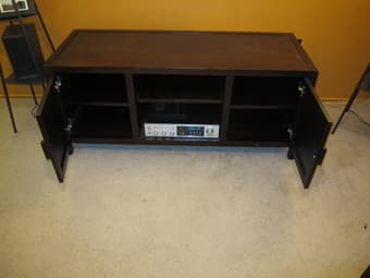 World Market solid wood media center - $100 3