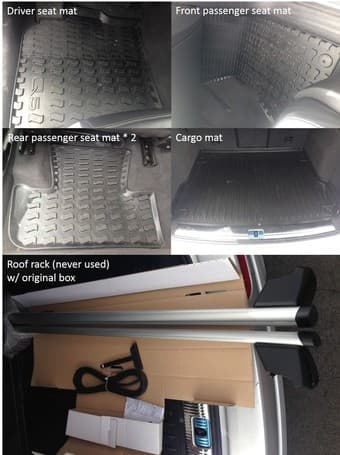Audi Q5 Roof rack and mats in excellent condition 1