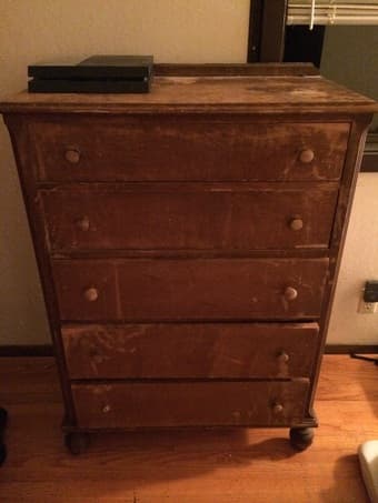 Selling table, desk, mini-fridge, and chest of drawers 3