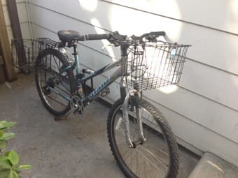 Bike for sale including lock, baskets, lights & helmet BARGAIN! 1