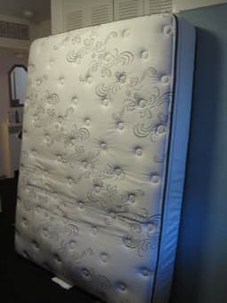 Queen Mattress, Box Spring, and Bed Frame ($100) 1