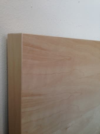Ikea bedframe in light birch $150 2