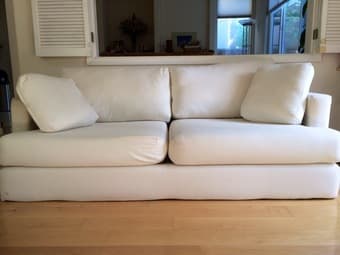 IKEA Off-White Sofa ($100) 1