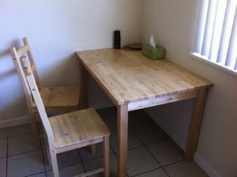 Furniture (queen size bed, dining set, table and chair) for sale 2