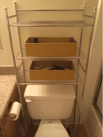 3 Shelf - Bathroom Storage Rack Metal SALE $15 - Like NEW 1