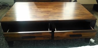 Modern wood coffee/cocktail table $300 2