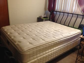 Serta Bristol Way Queen Sized Bed + Frame, $200 3
