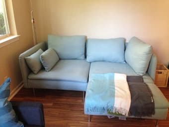 Ikea turquoise sofa $250 or best offer 2