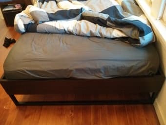Full-sized bed + mattress for $150 2
