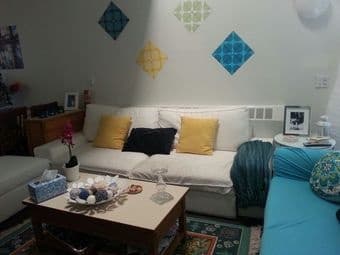 White ikea sofa bed , come pick it up now 1