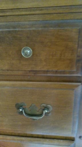 Solid Wood Desk with Drawers $75 OBO 3