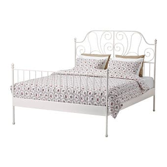 IKEA Leirvik Bed Frame + Slatted Bed Base - $90 1