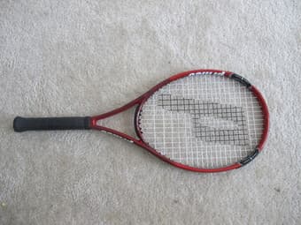 Prince O3 Red MP Tennis Racket in GOOD condition $60 1