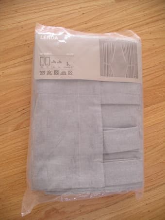 Curtains (4 sets of 2 each), IKEA Lenda (55x98") (blue), $10 each set 1