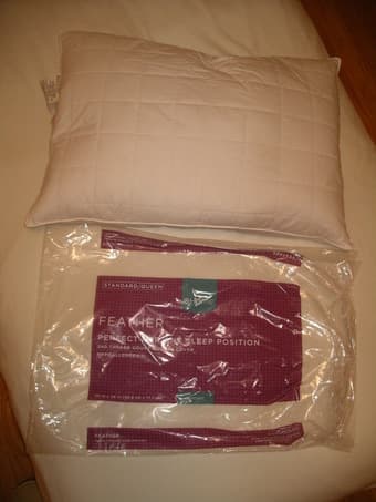 Feather pillow, Target Home, $5 1