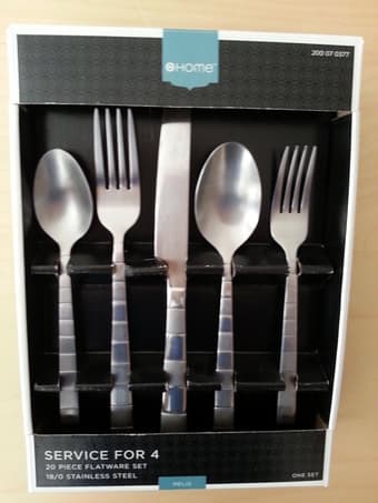 Cutlery set, for 4, $12 1