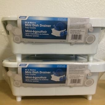 2 Mini Dish Drainer and Tray, $10, Brand New 1