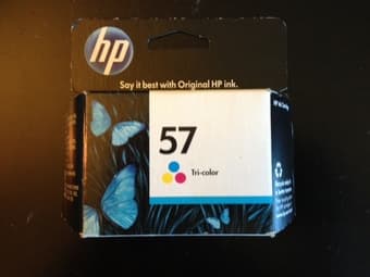 HP printer tri-color ink 1
