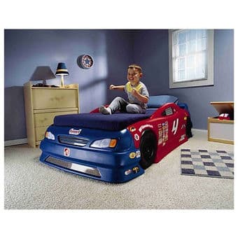 Step2 Stock Car Convertible Bed Red & Blue - $175 1