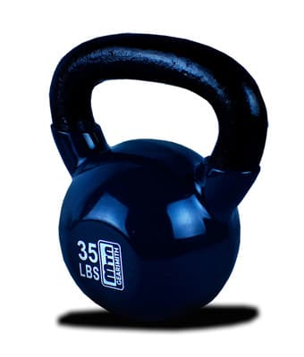 35lb Vinyl Coated Cast Iron Kettlebells - $40 1
