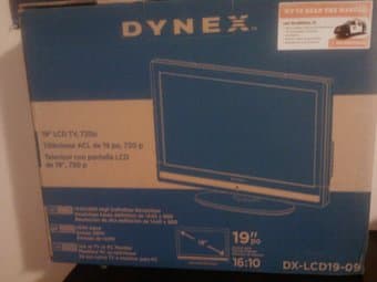 19' Dynex TV/Computer monitor (with HDMI input) for $80 1