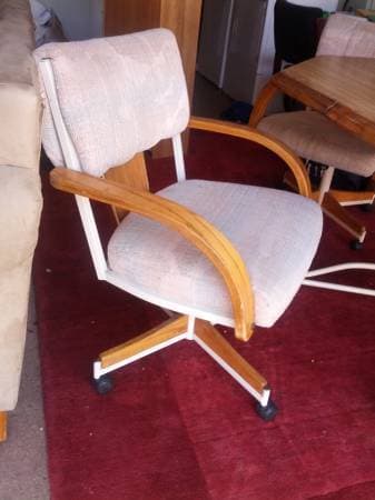 Dinner Table, 4 Chairs + Leaf - $50 2