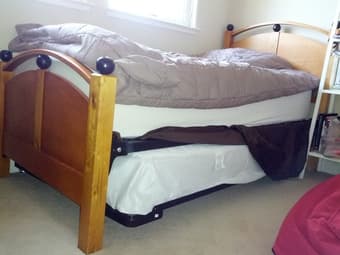 Trundle bed for with two twin mattresses - $300 1