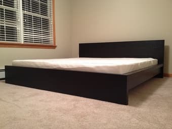 Queen Size bed + mattress for sale (1.5yrs old) 1