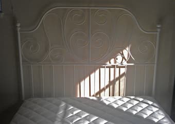 MOVING SALE, NEW bed frame+queen size mattress (FREE desk, bookcase) 2