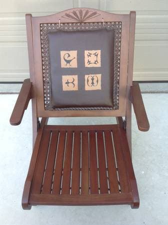 Handcrafted wooden chairs from Ghana 2