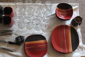 Kitchen Stuff - Water Pitcher, Crock-Pot, Wine Glasses, etc 1