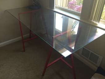 $5 glass table top 1
