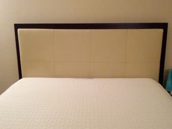 Queen Bedframe and Nightstand - Scandinavian Designs - $500 2