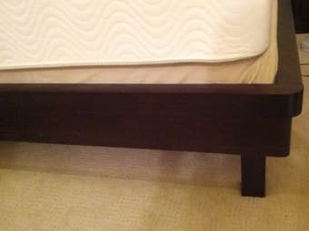 Queen Bedframe and Nightstand - Scandinavian Designs - $500 3