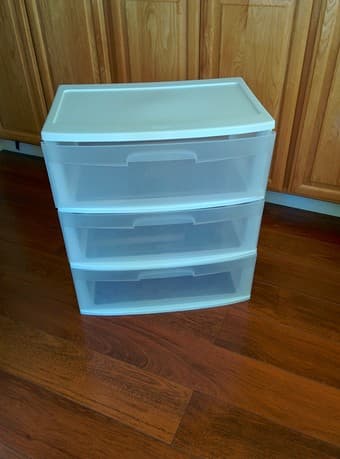 Moving sale: Lamps, printer, storage, bed frame, couch 2