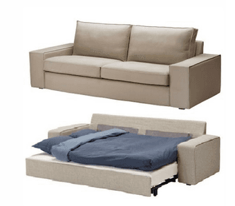 $550 KIVIK Sofa bed with beautiful coffee table, rug and pillows 1