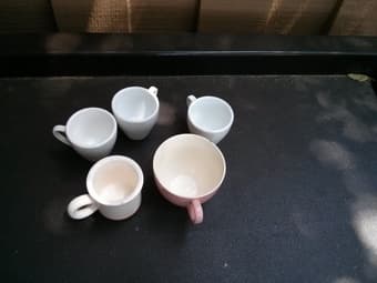 Cups and bowls for sale for $2 2