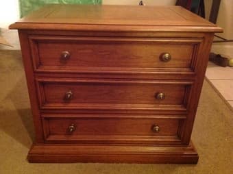 Last minute moving sale: Matching wooden bedside/end tables - $40 OBO 1