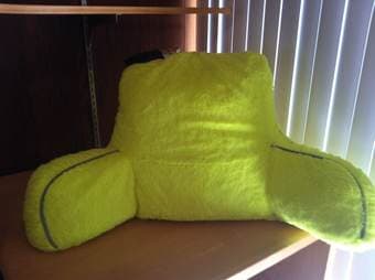 bedrest pillow yellow $5 1