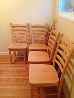 3-Piece Patio Set, 4 Kitchen Chairs, 2 Framed Italian Posters 1
