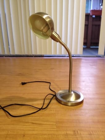 Ikea Desk Lamp Brushed Metal Finish $10 1